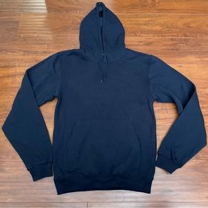 NEW EMERICA. NAVY BLUE HOODIE SZ SMALL S